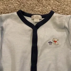 Kissy Kissy | One Pieces | Kissy Kissy Light Blue Striped With Navy ...